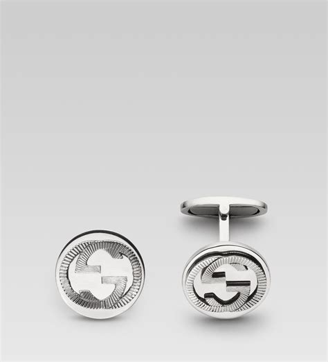 gucci silver cufflinks|gucci cufflinks sale.